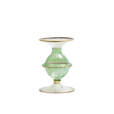 F2023 5.5'' H Glass Tabletop Candlestick
