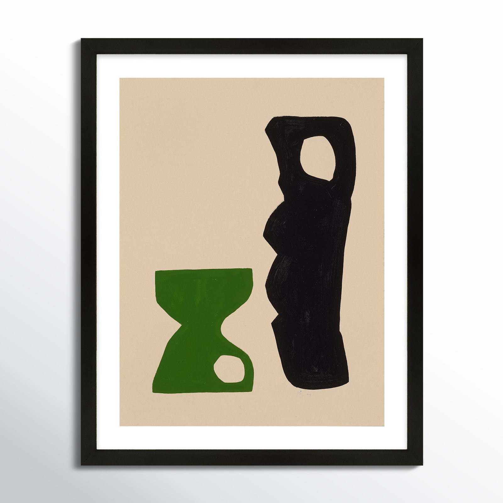The Conversation by Michael Kempen, Black Framed, 40" W x 50" H