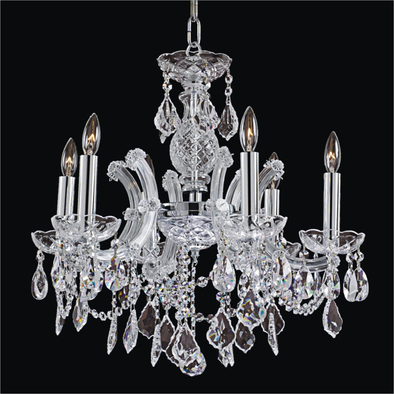 Lustree 6 lumières façon bougie/classique Hendren