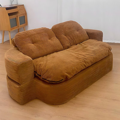 Canapé compressible en velours côtelé 59,06 po