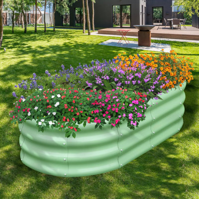 Lit de jardin surélevé galvanisé pour l'extérieur