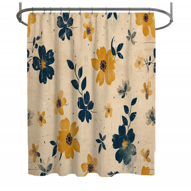Flowers Floral Shower Curtain