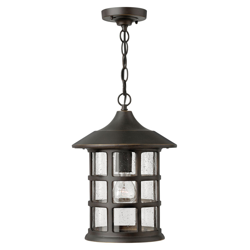 Freeport 1-Light Outdoor Hanging Lantern, Oil Rubbed Bronze, Incandescent