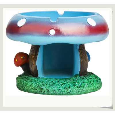 Premium Resin Mushroom Statue Decor, Multi-Purpose Jewelry Key Holder Bowl, Cute Home Decor Gift