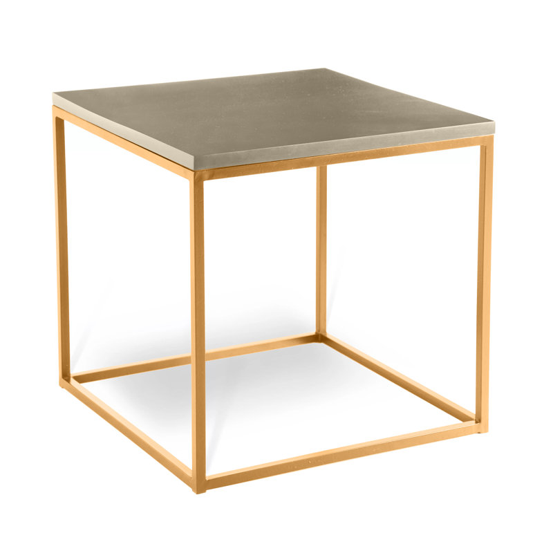Chaplin Solid Wood End Table, Tuscan Gold, Pickled Oak