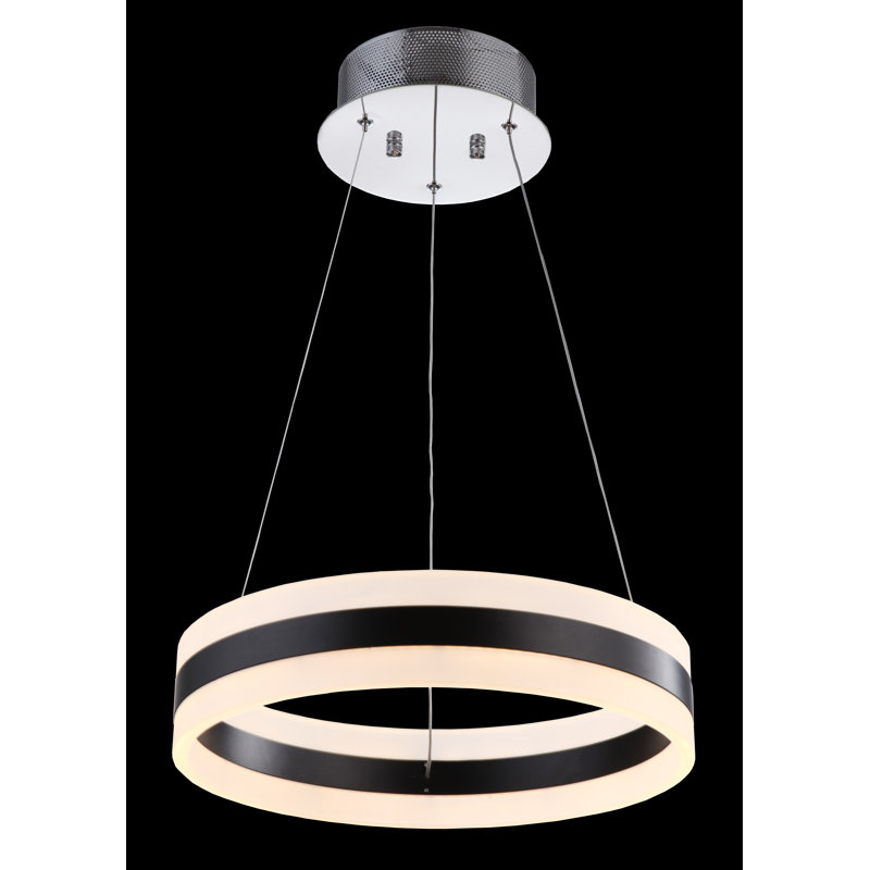 Luminaire suspendu géométrique unique à 1 lumière Rasine