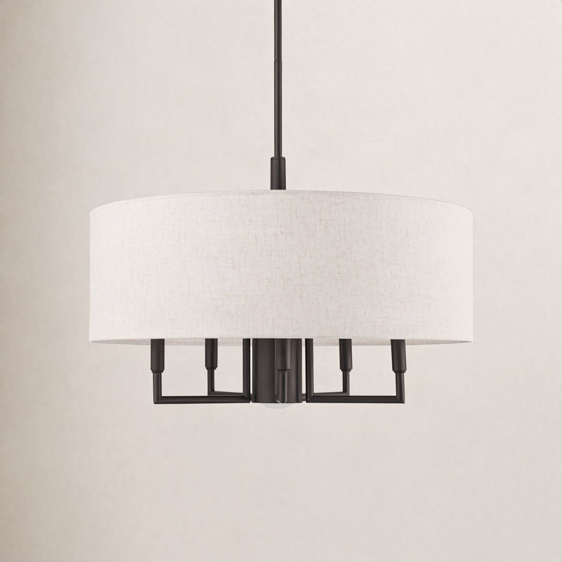 Bazilijus 6-Light Chandelier, Antique Brass