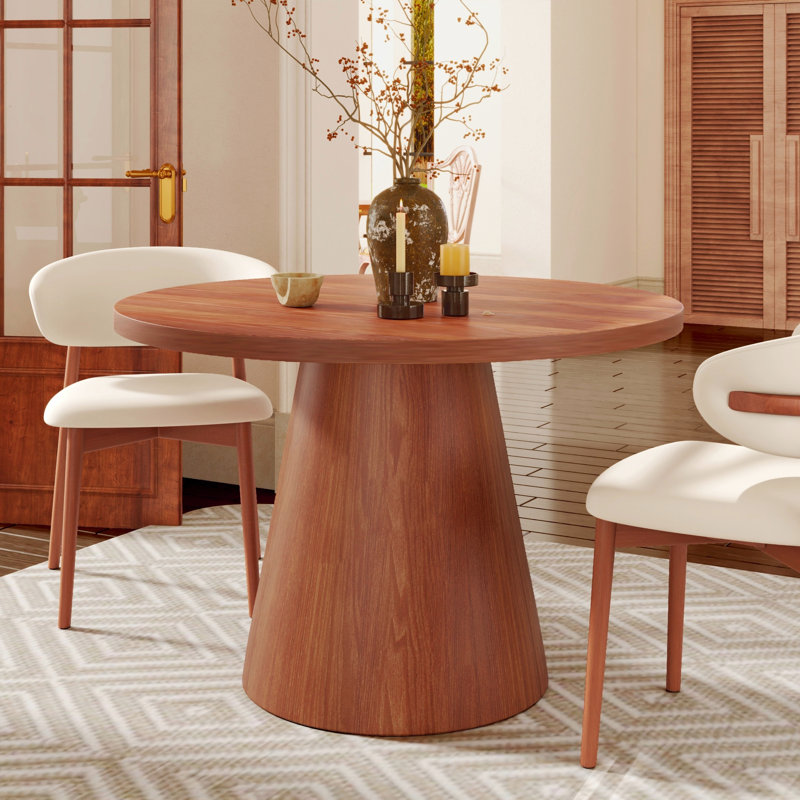 Bobrow 2-4 Person Small Dining Table Solid Wood, 29.5" H x 47.24" W x 47.24" D
