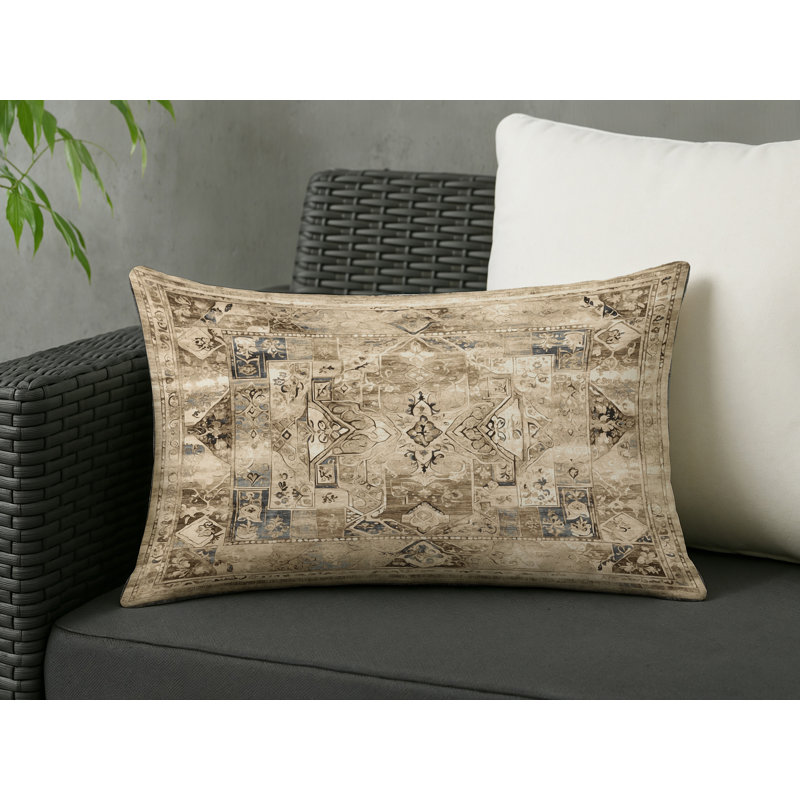 Ancient Whisper Indoor And Outdoor Throw Pillow, Rectangle 18"H x 25"W