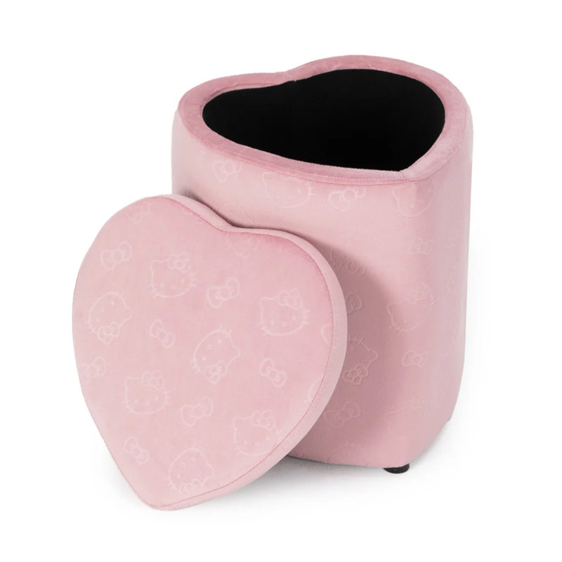 Chaise avec repose-pieds Hello Kitty Heart