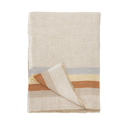 Burke Handwoven Linen Oversized Throw