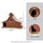 Maison d'oiseaux 15 po x 21 po x 8 po Strader Wood