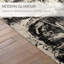Tapis abstrait noir / crème-71603407