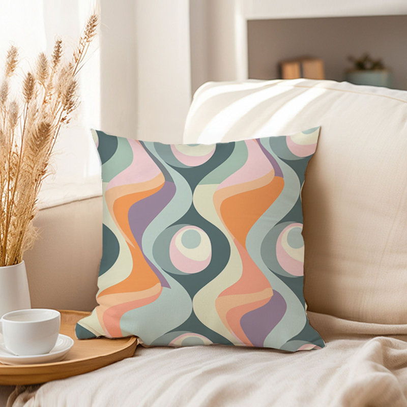 Abstract Retro Hippie Groovy 70s Pattern II Retro