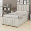 Lit plateforme tapissier avec lit gigogne et tiroirs-548246515