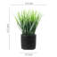 22cm Faux Grass in Cement Pot