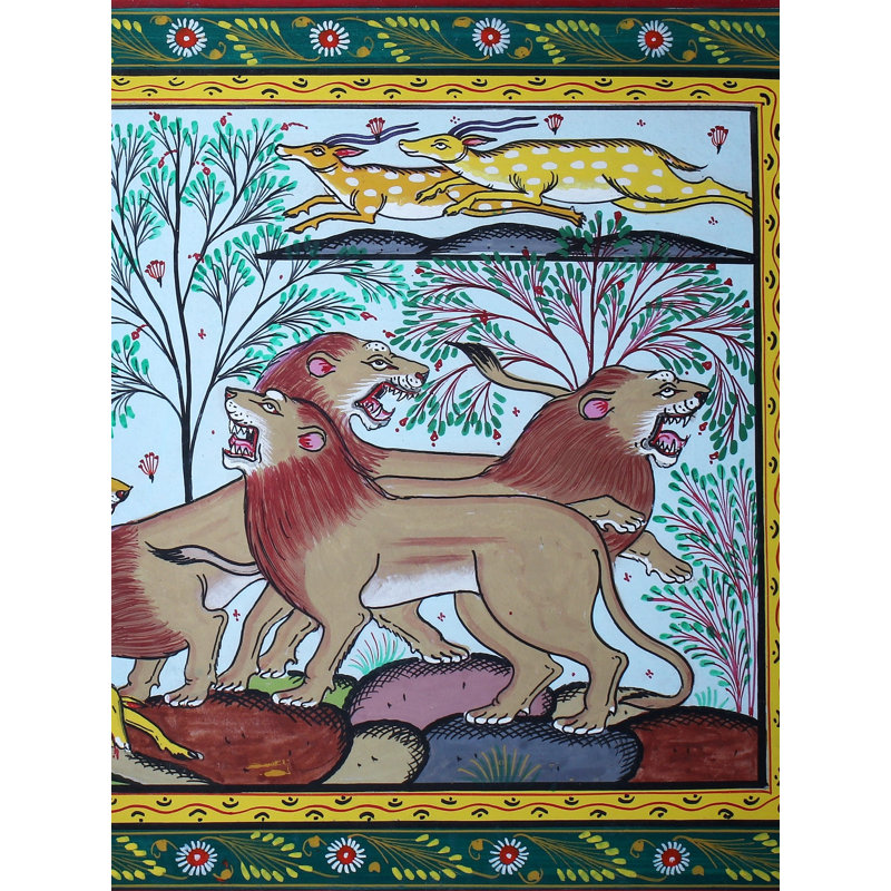Festin de leur chasse | Paata, peinture de l'Orissa