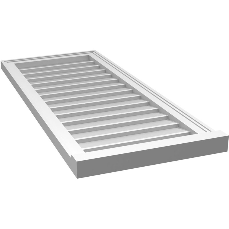 Cadre de seuil Brickmould, brun clair apprêté, H 42 po x l 18 po x P 2 po
