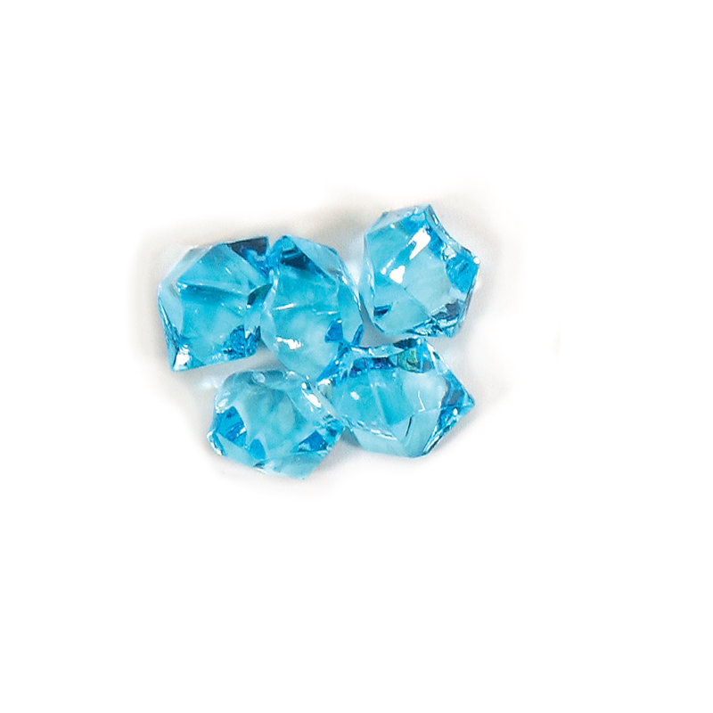 Bourre en acrylique vase Woodby, Turquoise