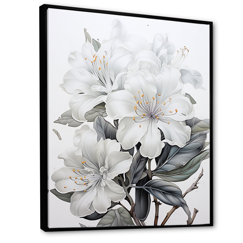 «Zen I» sur toile grise, Cadre flottant noir, H 40 po x l 30 po
