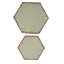 Tables d'appoint, fer antique, finitions travaillées, aucun assemblage requis, 35,8 cm (P) x 31,2 cm (L) x 56,4 cm (H), 4,45 kg, lot de 2.