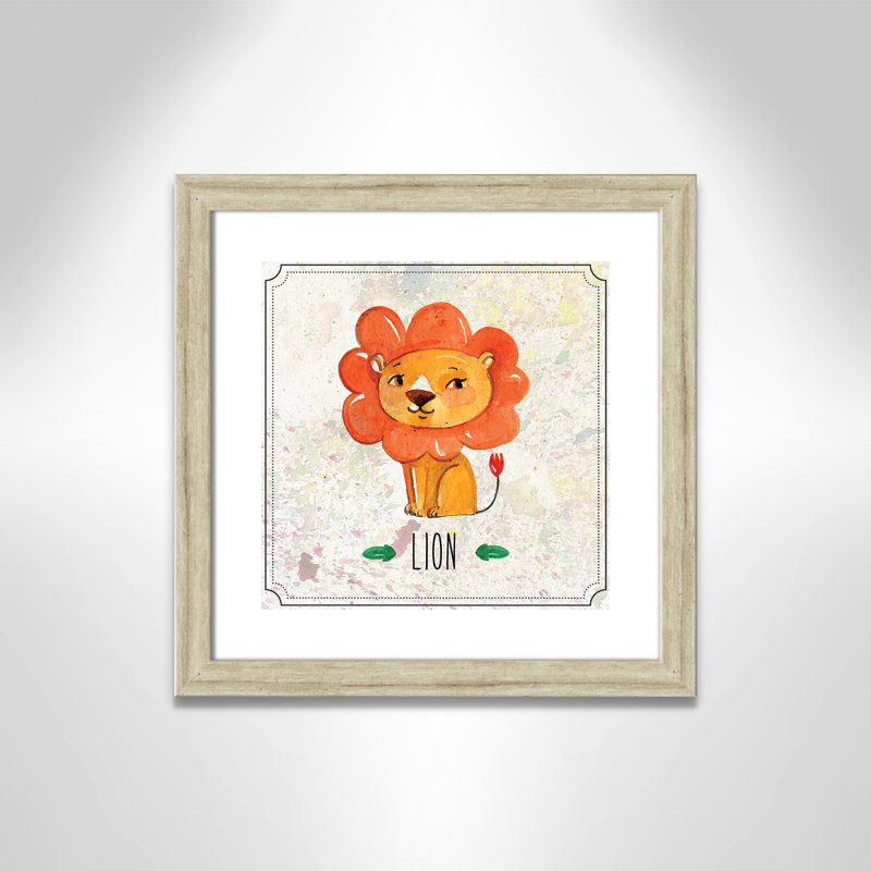 Impression sur papier Jungle Day 1 ', Cadre plat beige, H 16 po x l 16 po x P 0,6 po