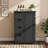 Black Bathroom Storage Cabinet With 4 Drawers And 1 Door-1181510901