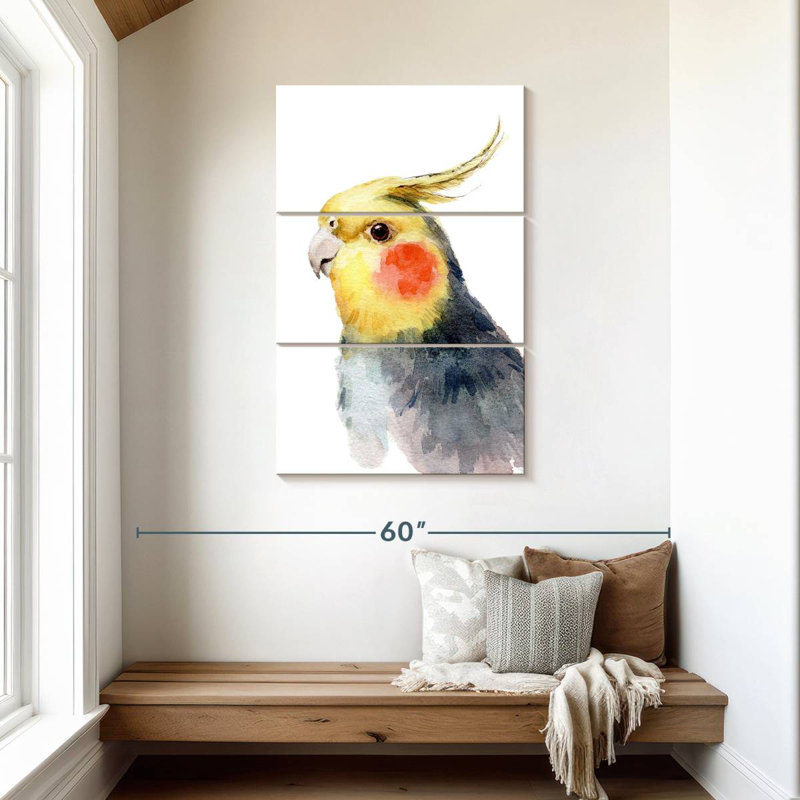 Brampt Cute Parakeet, 45" H x 28" W