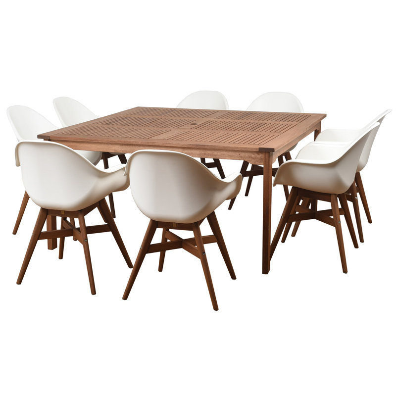 Kessinger 8 - Person Patio Dining Set with Square Table