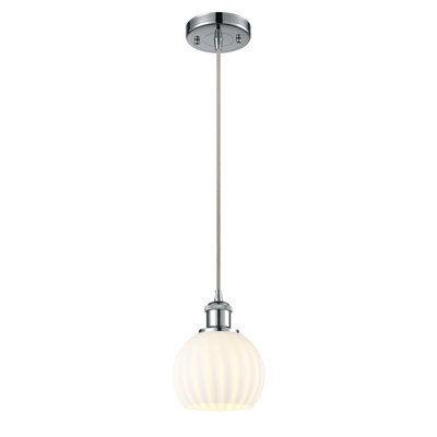 Ballston Venetian 1 Light Cord Hung Pendant-516-G1217