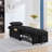 4 In1 Multi-Function Single Sofa Bed With Storage Pockets,Tufted Single Pull-Out Sofa Bed With Adjustable Backrest And Pillows ,Convertible  Chaise Lounge-1879090555