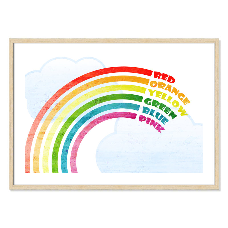 Art sur toile, couleurs, Cadre en chêne, 34.5" H x 24.5" W x 1.18" D