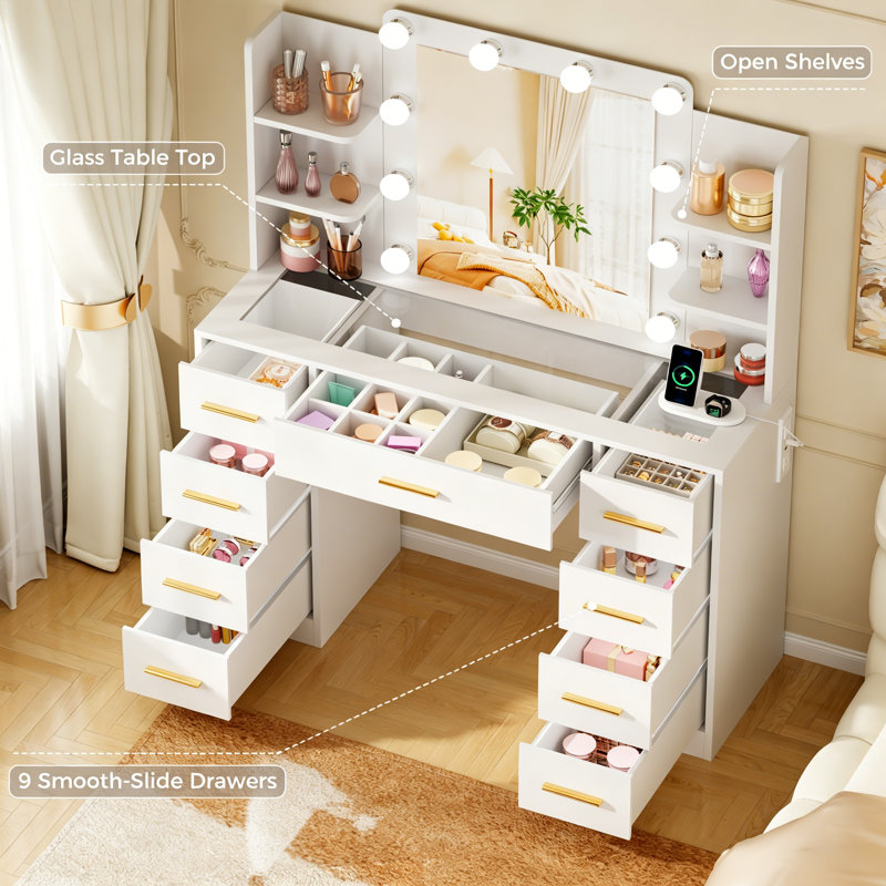 Dressing Table with Mirror