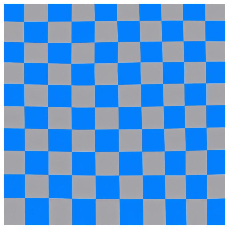 Blue Gray Checkerboard Double Sided Throw Pillows, 18 x 18 inches