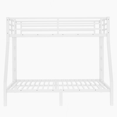 Sturdy Metal Twin Over Full Bunk Bed For Teens And Adults, Space-Saving, Noise-Reduced, No Box Spring Needed, Ideal For Shared Rooms