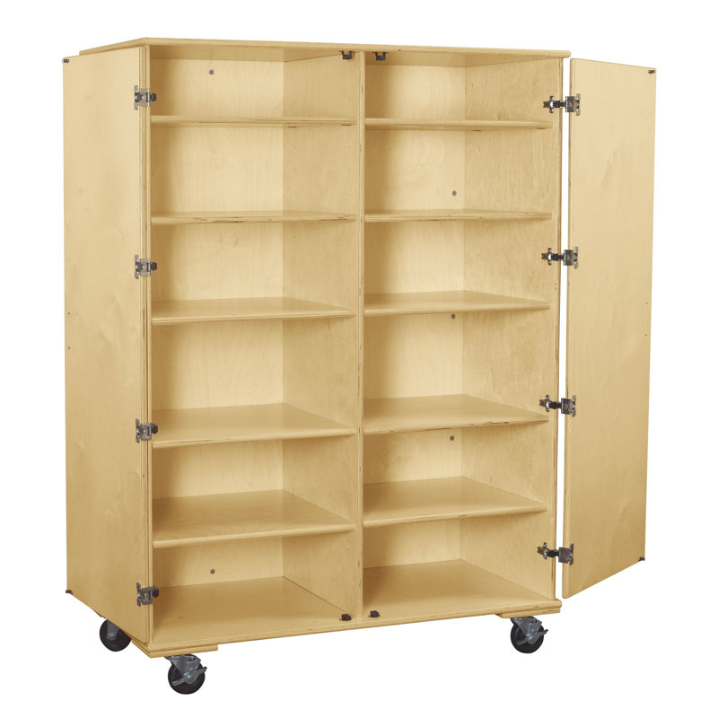 Armoire pour salle de classe à 12 compartiments avec roulettes Classroom Select