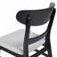 Ensemble de 2 chaises de salle à manger, sièges rembourrés et pieds évasés en bois d'hévéa - l 19,6 po x H 30,8 po-121093411-121093412