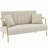 Kynnadi 62'' Velvet Futon And Mattress-1442825970