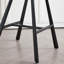 Upholstered Counter Height Bar Stool With Ergonomic Curved Backrest & Metal Frame(2PCS Sets)-2075685413