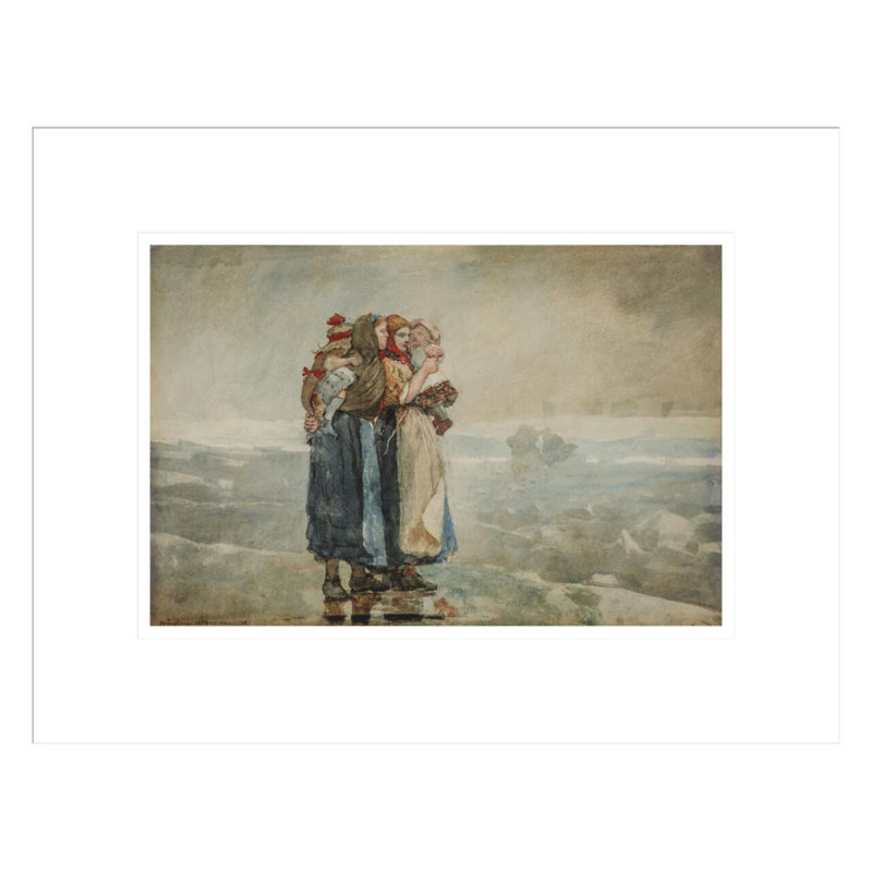 «Forebodings» par Winslow Homer - impression giclée encadrée, H 13,07 po x l 16,75 po