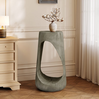 Table d'appoint d'extérieur avec design creux, table de bout, table d'appoint pour balcon de patio