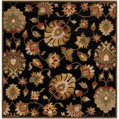 Arnedra Hand Tufted Wool Floral Indoor Rug