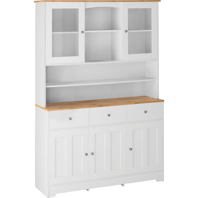 Borgey 128cm Sideboard, White/Oak