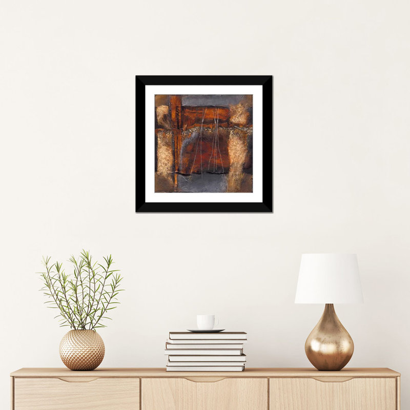 « Expression II » par Liesbeth Optendrees-estampe numérique sur toile tendue avec châssis, H 16 po x l 16 po x P 1 po, Blanc