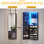 Jewelry Cabinets with Interior Vanity Mirror, Door Hanging/Wall Mounted Jewelry Armoire-921342099