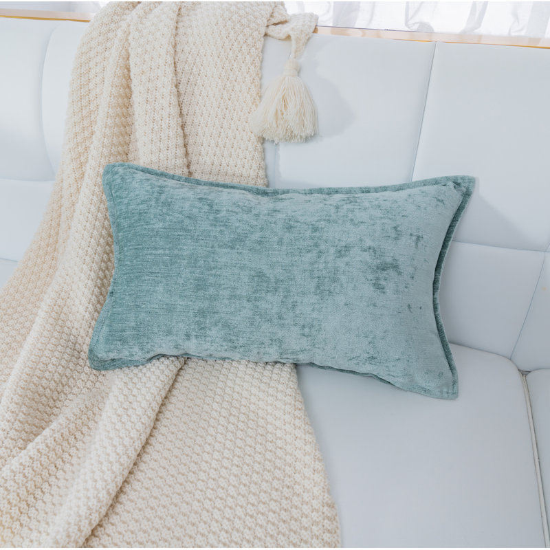 Nicole Rectangular Chenille Pillow Cover & Insert, Egg