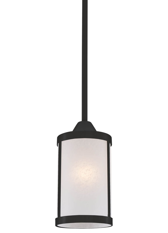 Luminaire suspendu cylindrique à 1 lumière Janis, Graphite