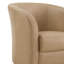 Fauteuil d'appoint rembourré et pivotant en cuir-127448821
