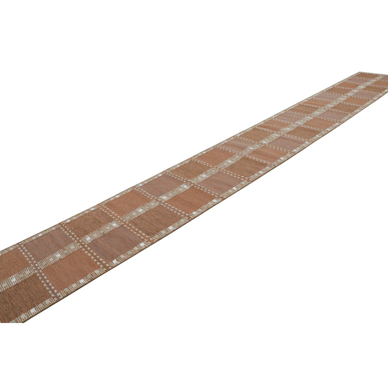 Scandinavian Wool Geometric Area Rug, Runner 2'6" x 10'