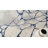 Abani Skelton Collection ATL200C Contemporary Web Grey Blue Area Rug-1373147307